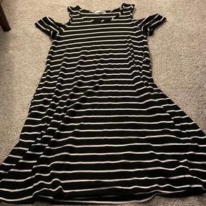 Maurice’s Striped Cold Shoulder Dress
